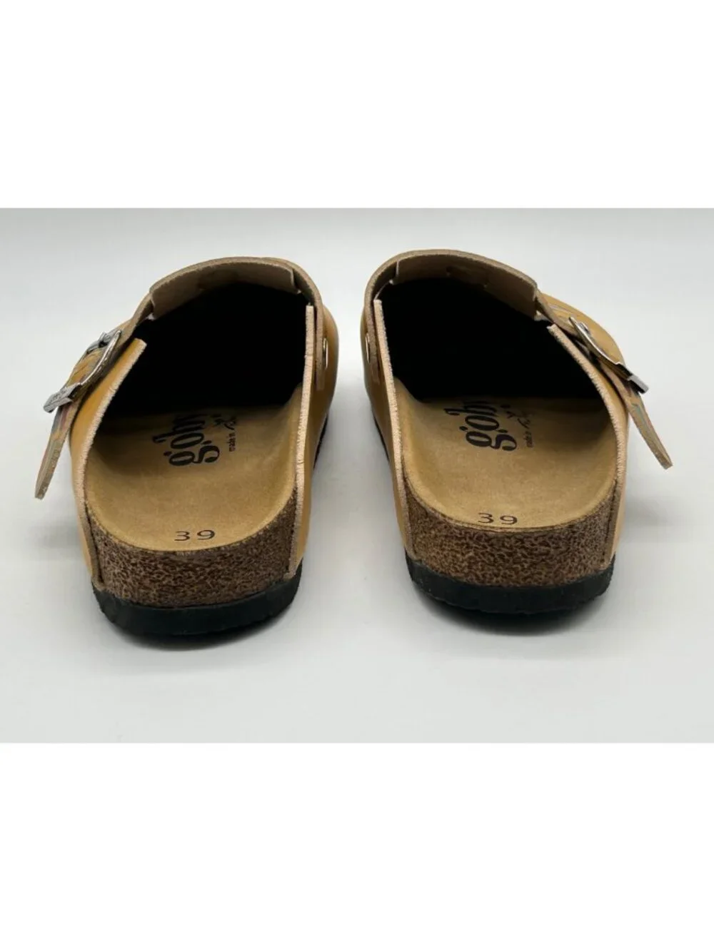 Goby Women's Giraffe Yellow Slip-On Clogs Vegan Faux Leather Whimsical Shoes 39 - Picture 5 of 8